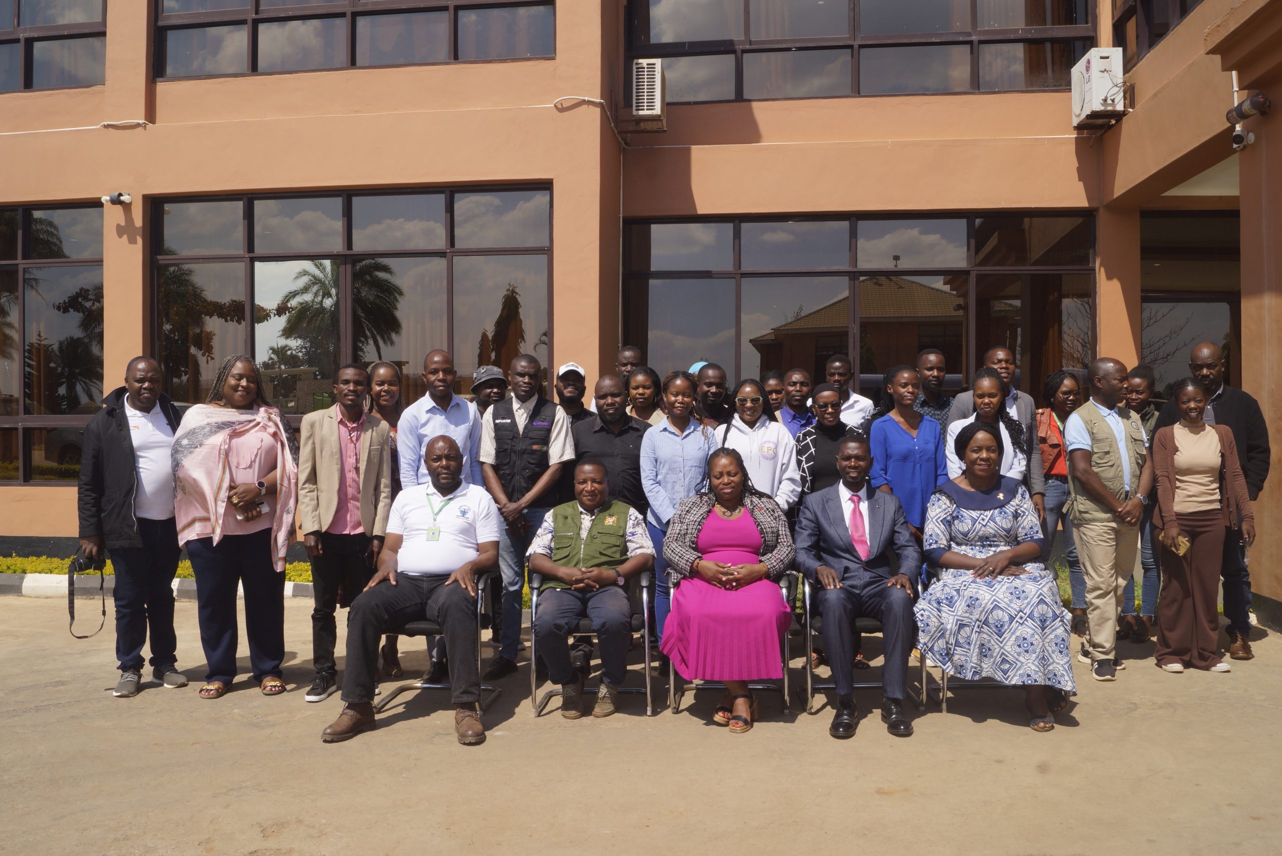 NAC officials and media professionals posing for a group photo | Photo by Watipaso Mzungu - Lilongwe